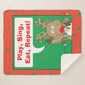 Personalisieren Sie "Weihnachtsmann" - Blanket/Mit Sherpadecke (Vorderseite (Horizontal))