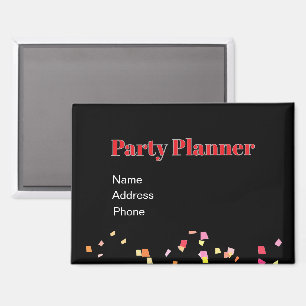 Personalisieren Sie Werbung für den Party-Planer Magnet