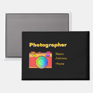 Personalisieren Sie Werbung für Fotografen Magnet