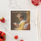 Personalisieren Sie, wie Sie zum Geburtstag einer Serviette (Beispiel)