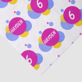 Personalisieren Sie Wiederholername und Alterskids Seidenpapier (Detail)