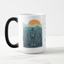 Personalisieren Sie Wilderness Hiker Frau Verwandlungstasse