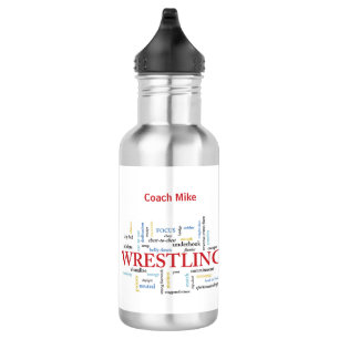 Personalisieren Sie Wrestling-Trainer-Dankeschön i Edelstahlflasche