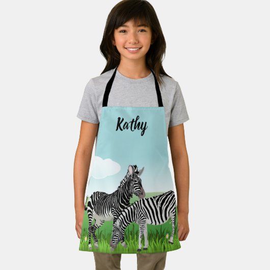 Personalisieren Sie Zebra-Druck über Kinder Schürze (Insitu)