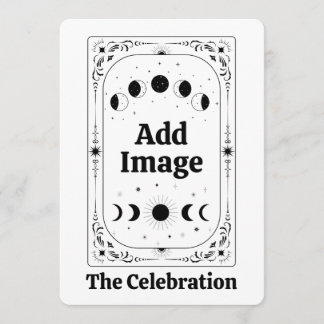 Personalisieren Sie Zodiac Tarot Glück Sternzeiche Einladung