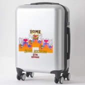 Personalisieren Sie Zuhause Sweet Zuhause Zuhause  Aufkleber (Koffer)