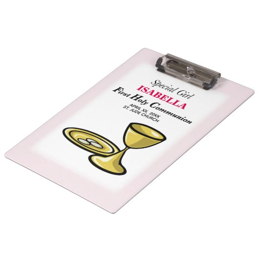 Personalisieren, Special Girl, Erste Kommune Klemmbrett (Schrägansicht)