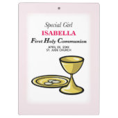 Personalisieren, Special Girl, Erste Kommune Klemmbrett (Rückseite)