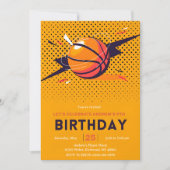 personalisieren Sport Basketball Geburtstag Einladung (Vorderseite)