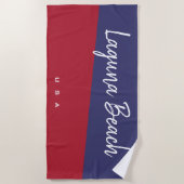Personalisieren USA Strandtuch (Vorderseite)