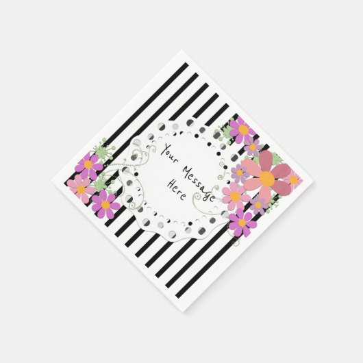 Personalisieren , Vintag , Retro Serviette (Ecke)