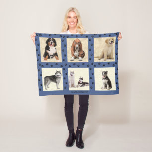 Personalisieren von 6 FOTO-Template Fleece Blanket