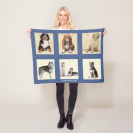 Personalisieren von 6 FOTO-Template Fleece Blanket