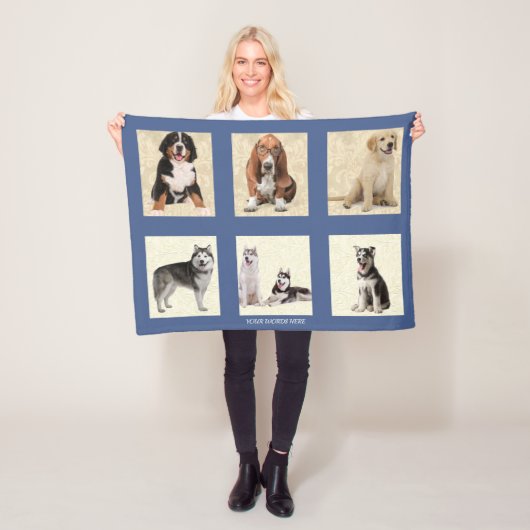 Personalisieren von 6 FOTO-Template Fleece Blanket (Beispiel)