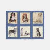Personalisieren von 6 FOTO-Template Fleece Blanket (Vorderseite (Horizontal))