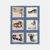 Personalisieren von 6 FOTO-Template Fleece Blanket (Vorderseite)