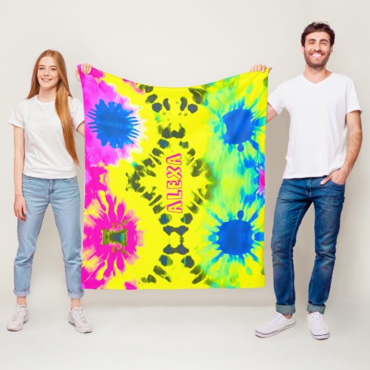 PERSONALISIEREN VON ABSTRACT-DESIGN-KRAWATTE FLEECEDECKE (Beispiel)