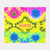 PERSONALISIEREN VON ABSTRACT-DESIGN-KRAWATTE FLEECEDECKE (Vorderseite (Horizontal))