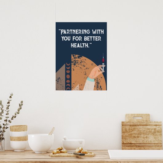 Personalisieren von Angeboten für Krankenhäuser, m Poster (Küche)