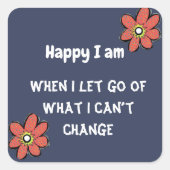 Personalisieren von Angebotstypografie Quadratischer Aufkleber (Vorderseite)