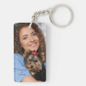 Personalisieren von benutzerdefinierten Foto Schlüsselanhänger (Rückseite)
