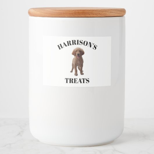 Personalisieren von benutzerdefinierten Hunden, Ca Lebensmitteletikett (Vorderseite)