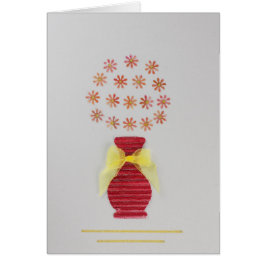 Personalisieren von Blume in einer roten Vase