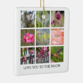 Personalisieren von Blume und Vögeln in Fotosammlu Keramikornament (Rechts)