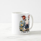 Personalisieren von Bull Terrier in Daisies Kaffeetasse (VorderseiteRechts)