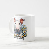 Personalisieren von Bull Terrier in Daisies Kaffeetasse (Vorderseite Links)