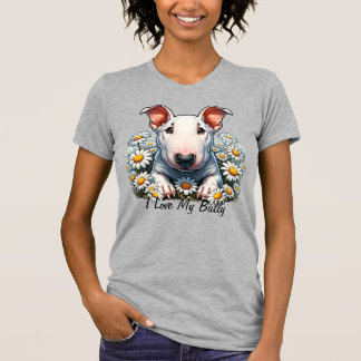 Personalisieren von Bull Terrier in Daisies T-Shirt