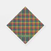 Personalisieren von Clan Buchanan Tartan Kariert Serviette (Ecke)