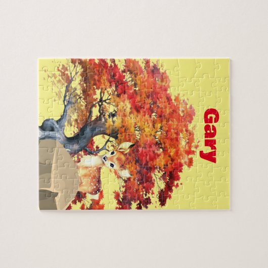 Personalisieren von Deer Puzzle (Horizontal)