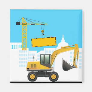 Personalisieren von     Excavatoradd-Namen Magnet