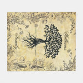 Personalisieren von Familienbaum Fleecedecke (Vorderseite (Horizontal))