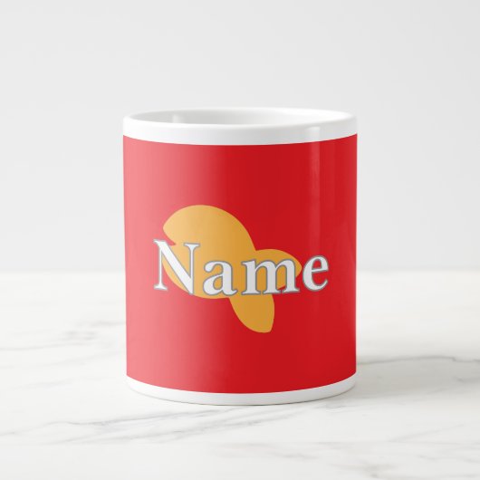 Personalisieren von Fischrot Jumbo-Tasse (Vorderseite)