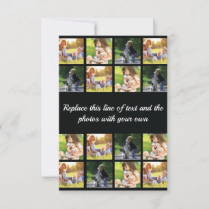 Personalisieren von Foto-Collage und Text