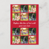 Personalisieren von Foto-Collage und Text Begleitkarte (Vorderseite)
