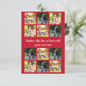 Personalisieren von Foto-Collage und Text Begleitkarte (Stehend Vorderseite)