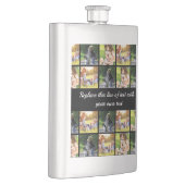 Personalisieren von Foto-Collage und Text Flachmann (Rechts)