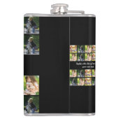 Personalisieren von Foto-Collage und Text Flachmann (Rückseite)