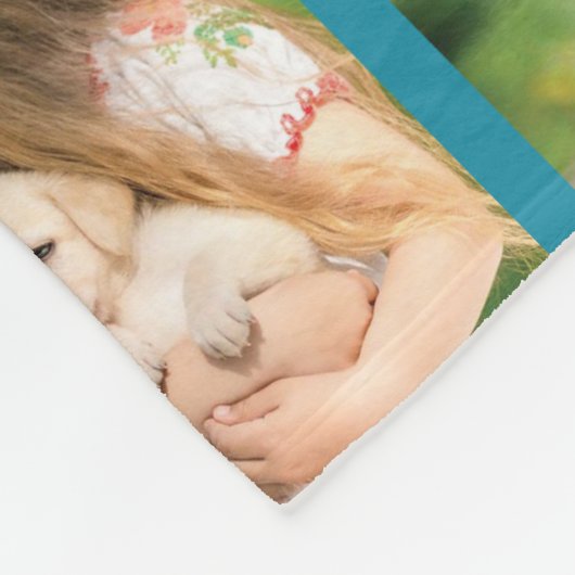 Personalisieren von Foto-Collage und Text Fleecedecke (Ecke)