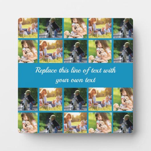 Personalisieren von Foto-Collage und Text Fotoplatte (Vorderseite)