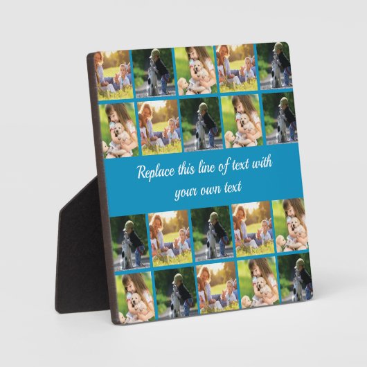 Personalisieren von Foto-Collage und Text Fotoplatte (Vorderseite)