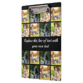 Personalisieren von Foto-Collage und Text Klemmbrett (Links)