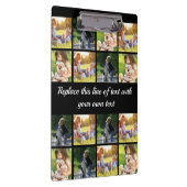 Personalisieren von Foto-Collage und Text Klemmbrett (Rechts)