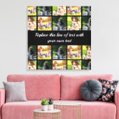 Personalisieren von Foto-Collage und Text Leinwanddruck (Insitu (Wohnzimmer))