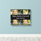 Personalisieren von Foto-Collage und Text Leinwanddruck (Insitu (Holzboden))