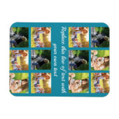 Personalisieren von Foto-Collage und Text Magnet (Horizontal)