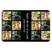 Personalisieren von Foto-Collage und Text Magnet (Horizontal)